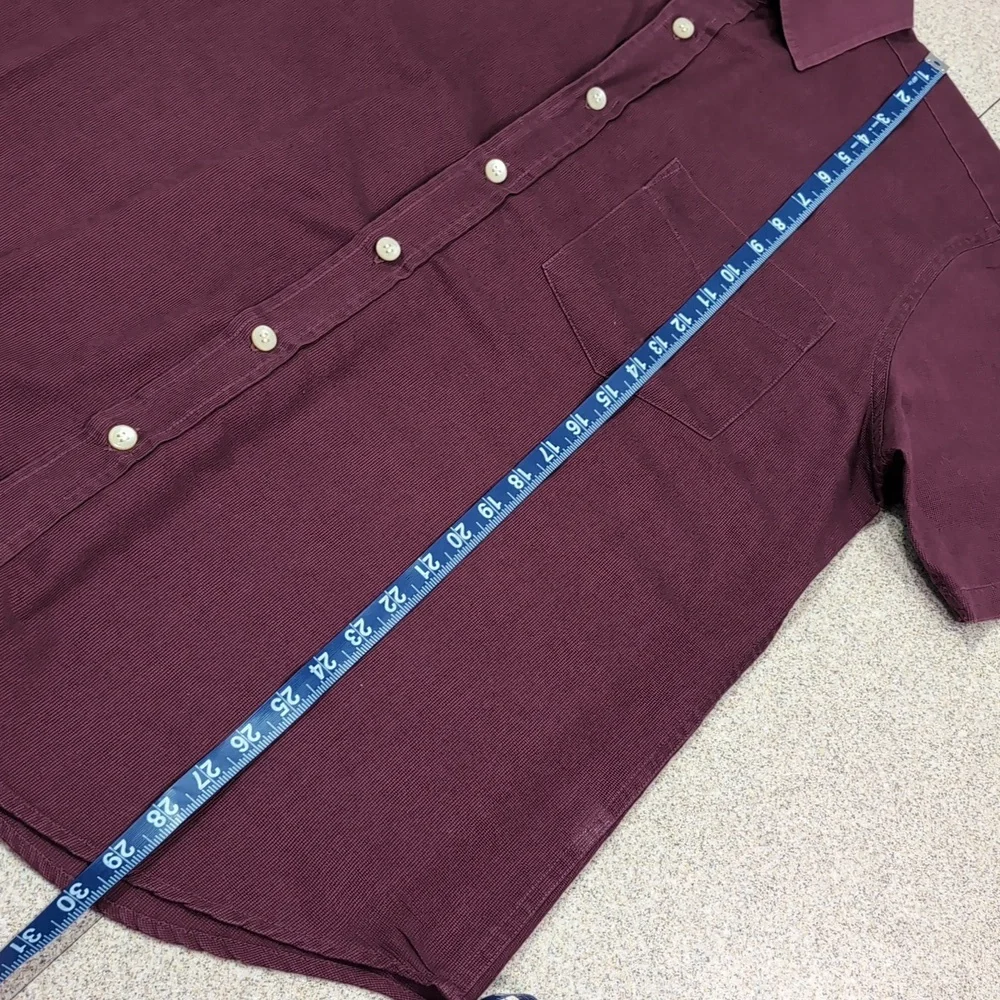J. Crew button up shirt, short sleeves, solid, 100% cotton men's medium